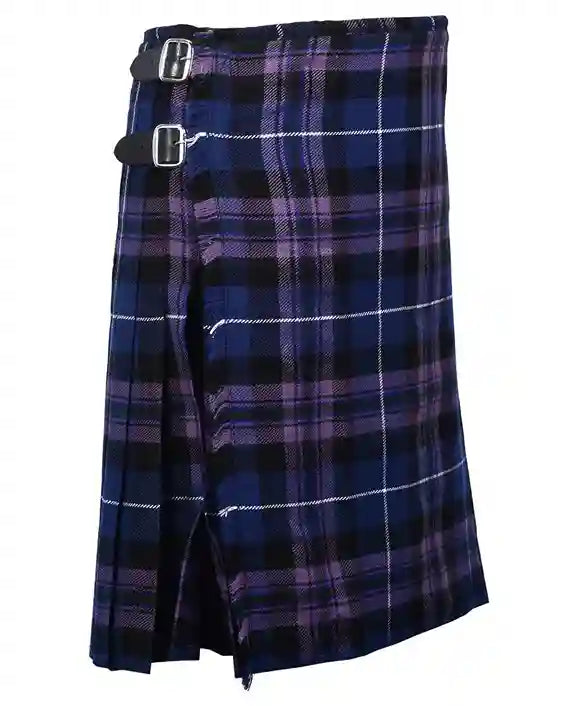 Pride of Scotland Scottish Men's Traditional 5 Yard Highland Tartan Kilt Custom Length
